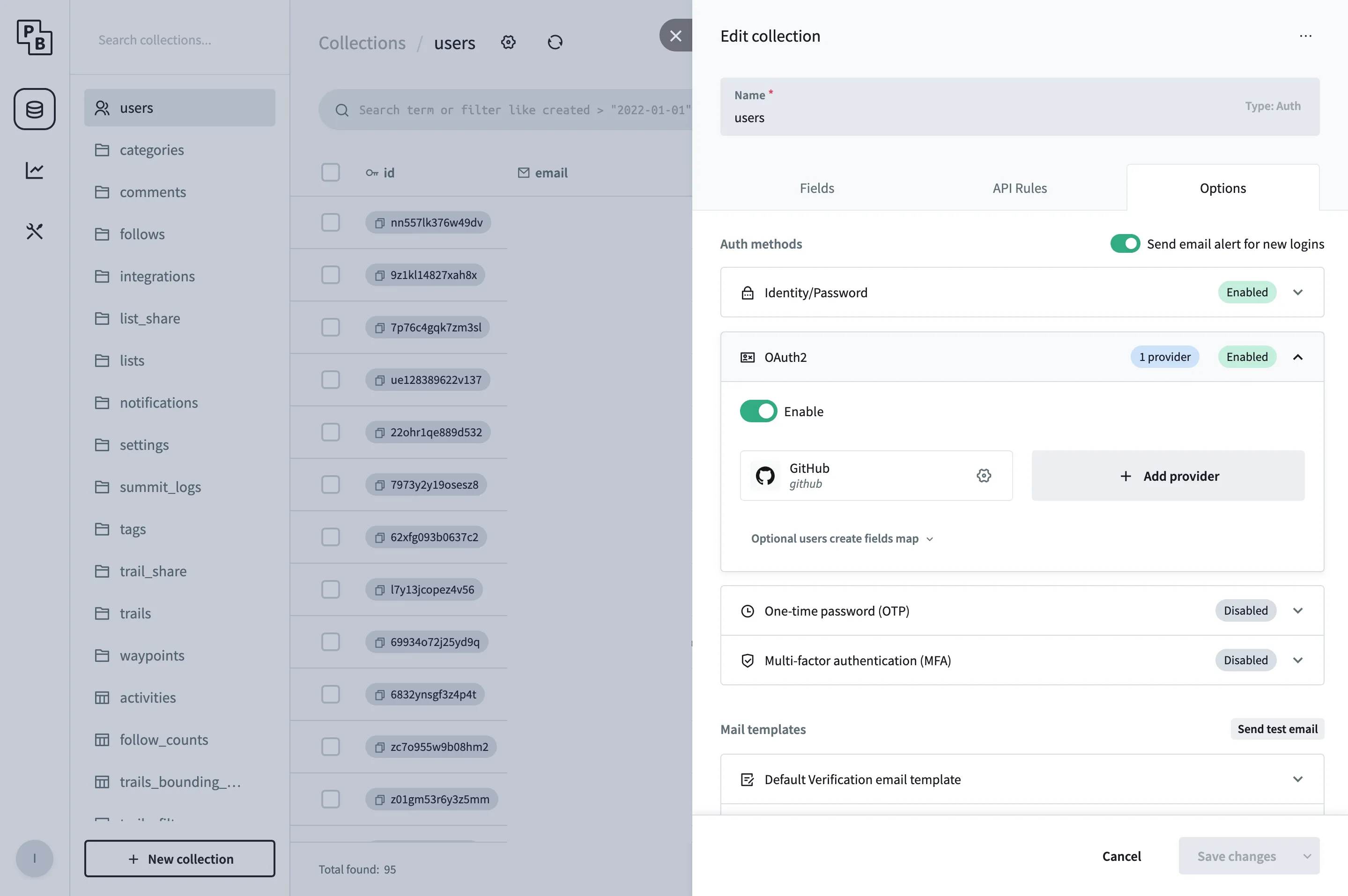 Pocketbase OAuth