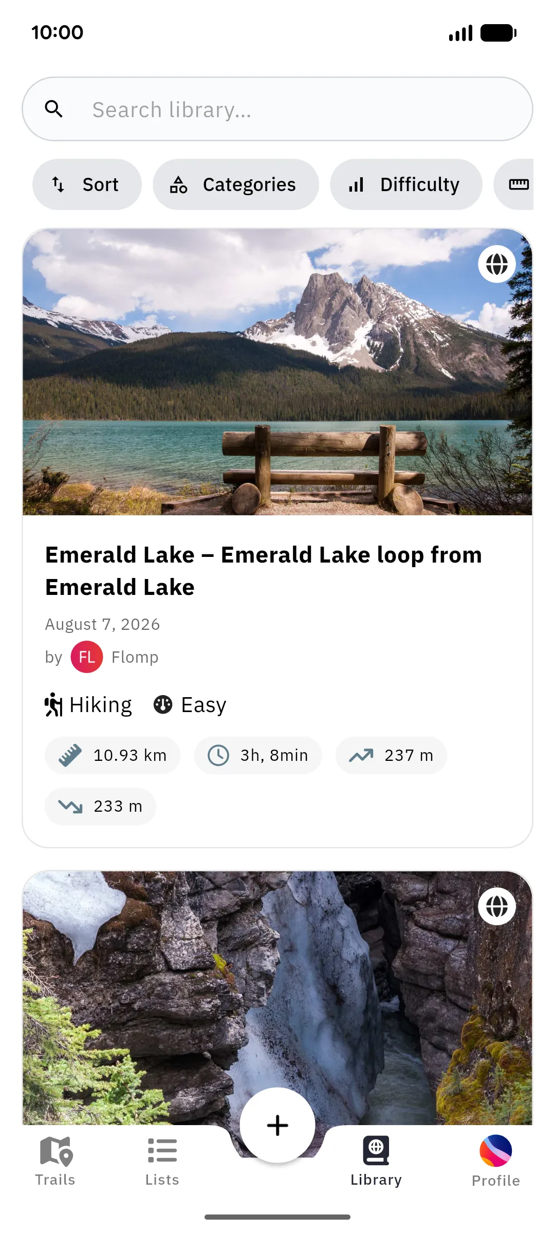 The Library tab