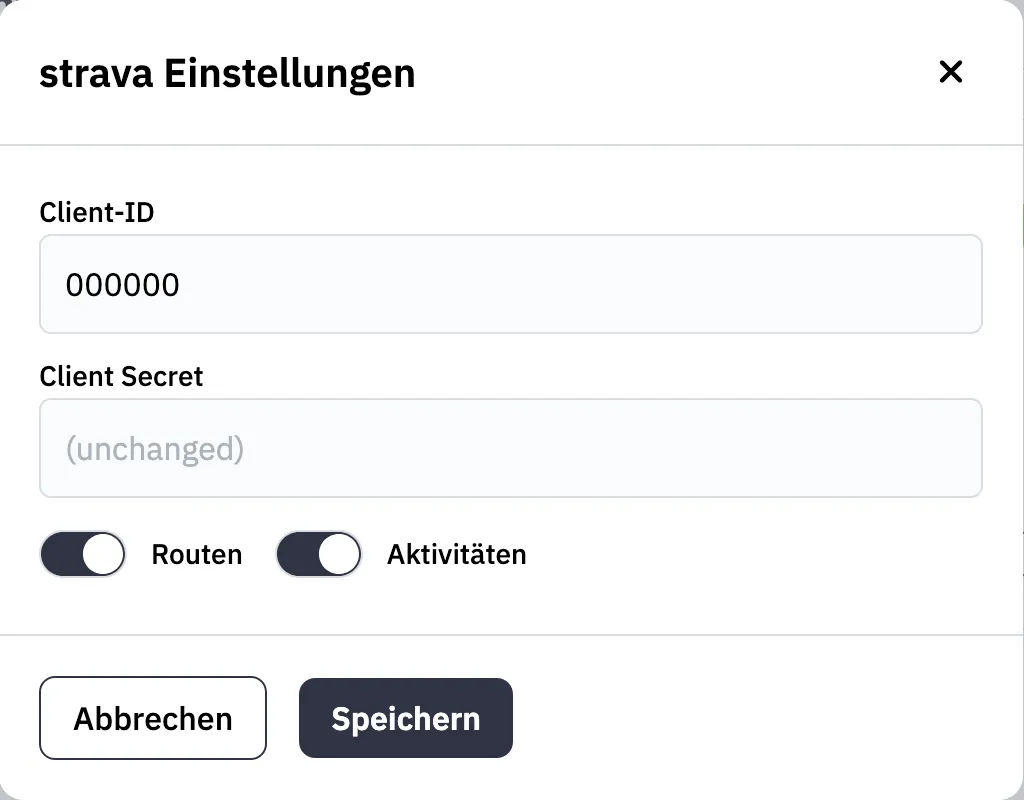 wanderer Strava Plugin